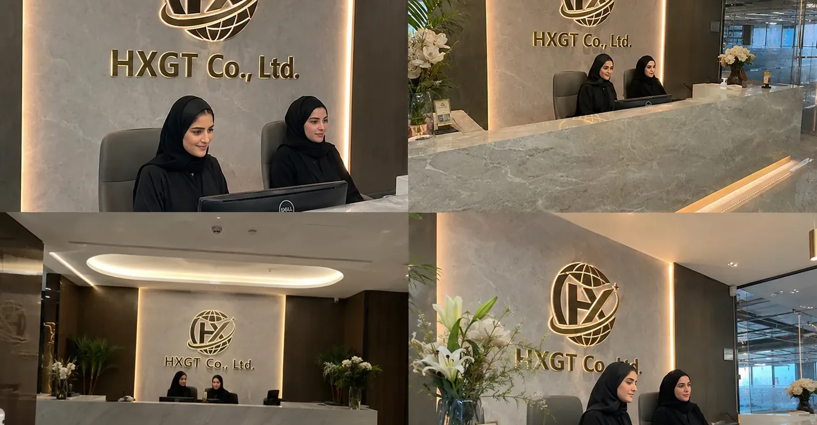 HXGT Global Trade Dubai front desk and office